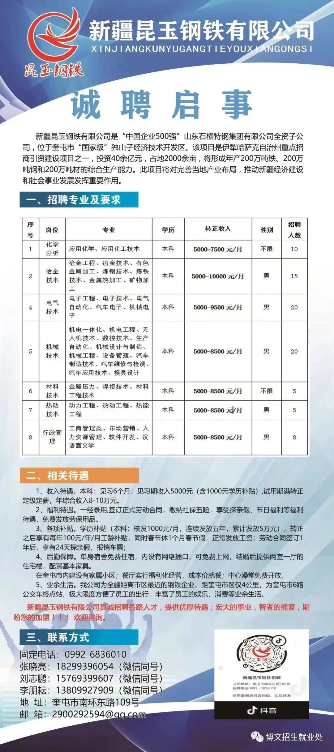 白碱滩区公路运输管理事业单位招聘启事